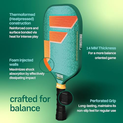 Image of MaxStrike Japanese Toray T700 Carbon Fibre Thermoformed Pickle Ball Racket | Carbon Abrasive Surface | Wide Sweet Spot | Paddle Paddle, 2 Balls, Overgrip, Eraser, Paddle Cover (Gift Set)