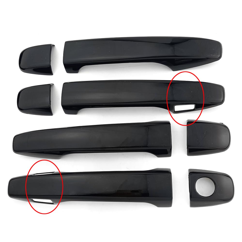 Amazon.com: Dakitita Glossy Black Door Handle Cover Trim for