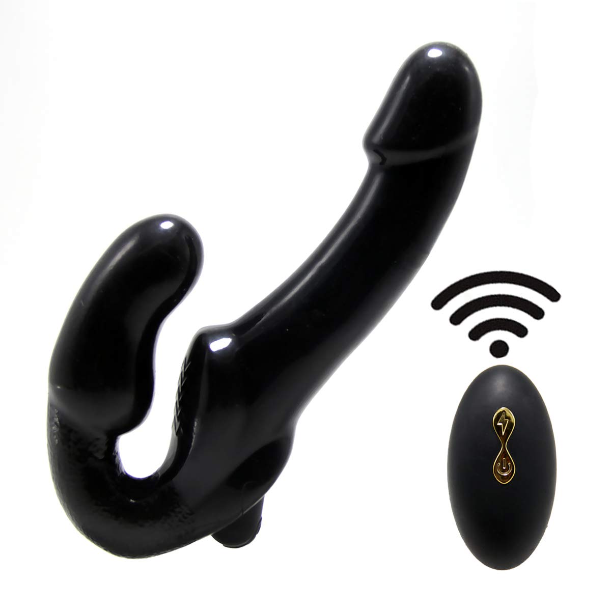 Prostate Massager - 10 Vibration Modes USB Rechargeable Silicone Male Anal Vibrator for Mens Intimate Wellness Black