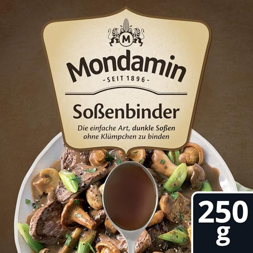 Mondamin Soßenbinder Dunkel ideal für eine dunkle Soße ohne Klümpchen fettarm und geschmacksneutral 250 g