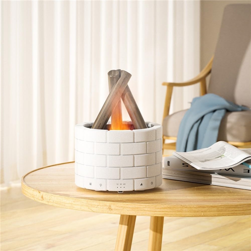 Bonfire Luftbefeuchter – Mini-Lagerfeuer Mit Simulationsflammen, 250 Ml Tank, Fernbedienung