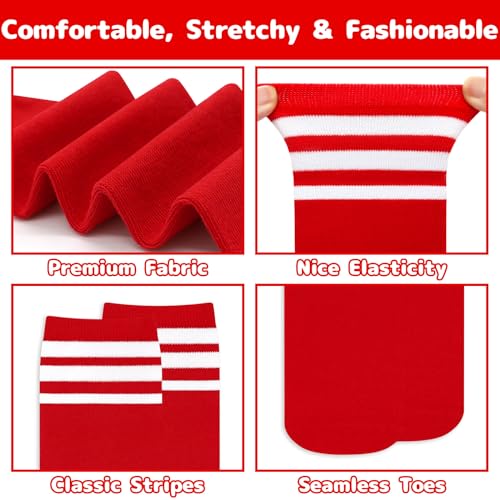 Image of Olreco 3 Pack Toddler Soccer Socks Kids Baseball Socks Boys Girls Softball Sock Youth Football Sock Athletic Accessories