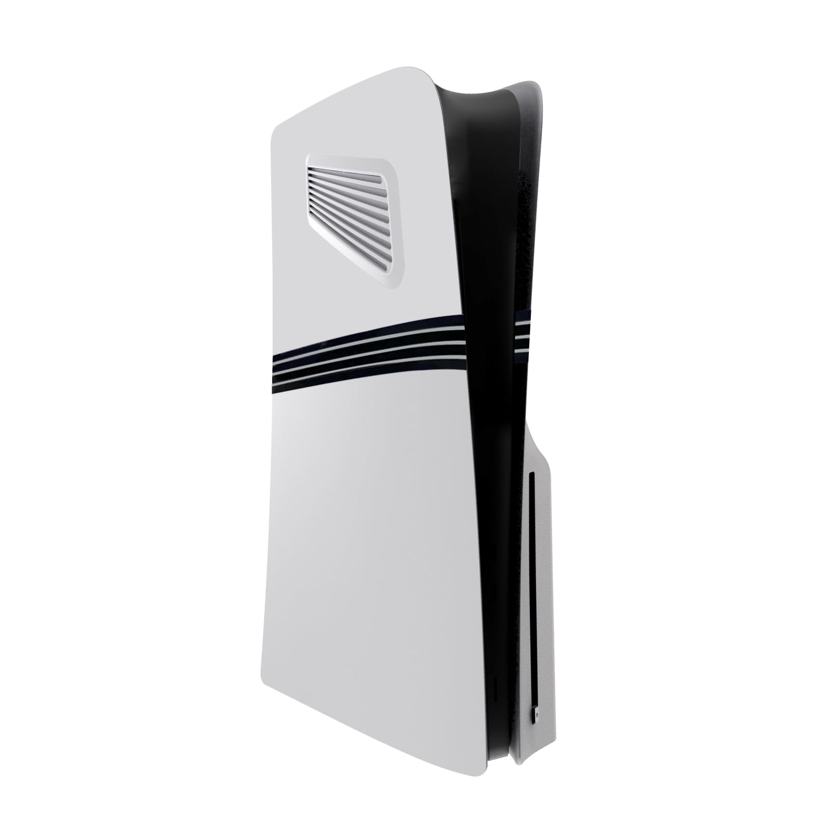 Façade Supérieure pour PS5 Pro, Panneau Avant Panneau Arrière Plaque Frontale, Boîtier Anti-poussière Boîtier de Remplacement (Blanc)