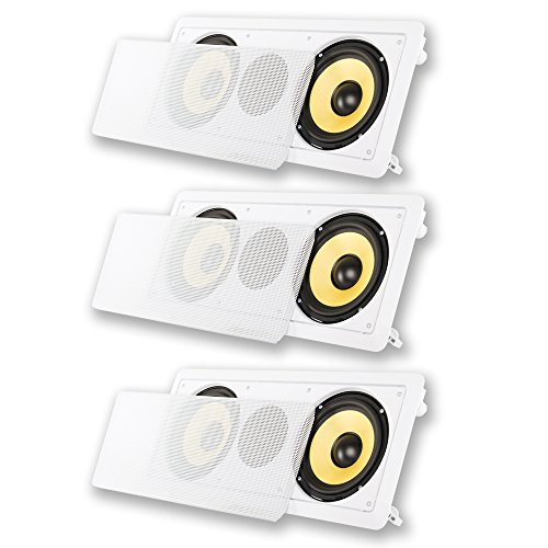 Acoustic Audio HD-6c Flush Mount Speakers Dual 6.5