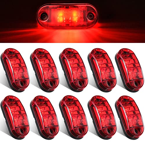 Image of Tallew 10 Pcs 2.5 Inch LED Trailer Side Marker Lights, Red