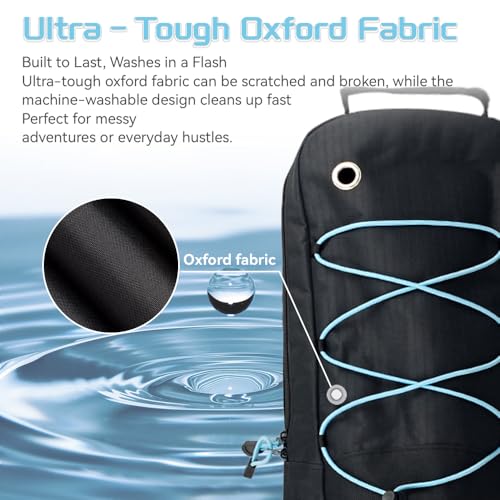 Portable Oxygen Tank Backpack for A, B(M6), C(M9), D, M2, Ml6, M7 Size Oxygen Cylinders, Durable Oxford Material with Chest Strap & Four Outlet Holes, Wheelchair Bag for Travel, Storage & Carry - Image 6