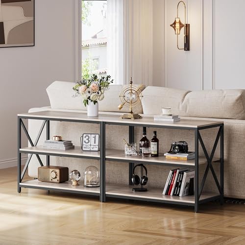 Yaheetech TV Stand for TVs up to 65 Inch, TV Unit with Open Storage Shelves, TV Cabinet for Living Room, Bedroom, Length 140 cm - Image 5