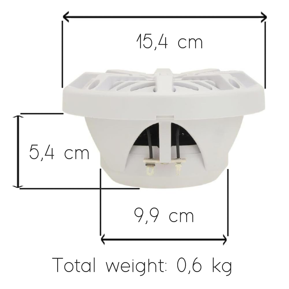 Altoparlanti Marini 6.5'' 200W RMS - Coppia, Impermeabili, Per Barche E Piscine - Foto 11