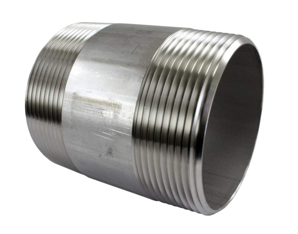 Duda Energy Barrel Nipple 3" NPT Threaded Ends, 3" Male x 6" Length