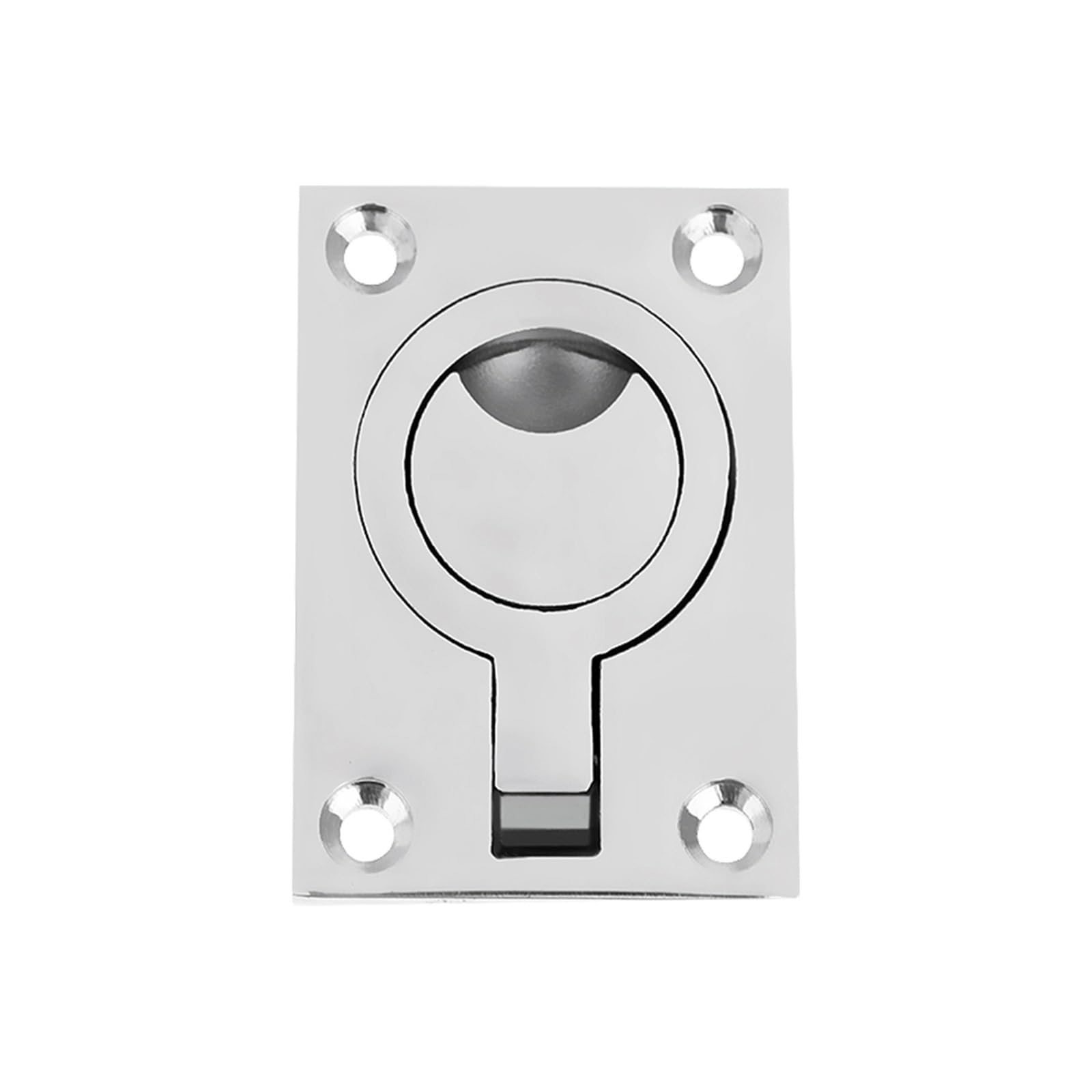 MTMXALBBR 316 Stainless Steel Boat Hatch Pull Handle 62mm*45mm Flush Ring Lift Deck Marine Hardware