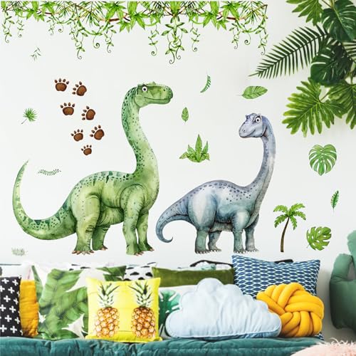 Vinilos grandes dinosaurio acuarela adhesivos para pared miniatura 2