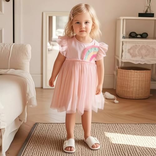 Toddler Girls Clothes Cotton Short Sleeve Casual Girls Spring Summer Dresses for Kids 2-7 Years2