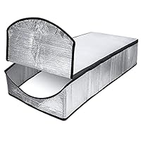 Dachboden Treppen Isolierabdeckung, Isolierabdeckung mit Wasserdicht Reißverschluss, Dachboden Treppe Isolator Abdeckung für Pull Down Treppe, reines Aluminium, feuerfest