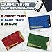 RFID Blocking Credit Card Sleeve Protectors – USA Made Slim Wallet Inserts for Credit Cards, Debit Cards & ID Protection (20, Leather Look - 20 Pack)