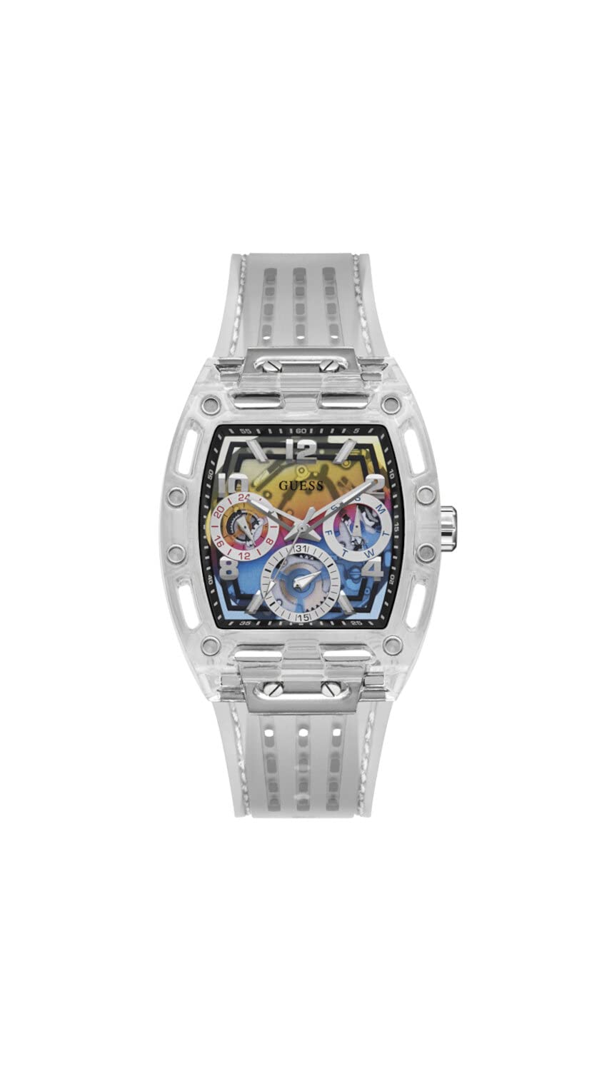 GUESS US Men's Rainbow Ombre Multifunction Watch