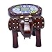 Jaipur Handicrafts - Sgabello Decorativo in Legno a Forma di Elefante, 20,3 cm