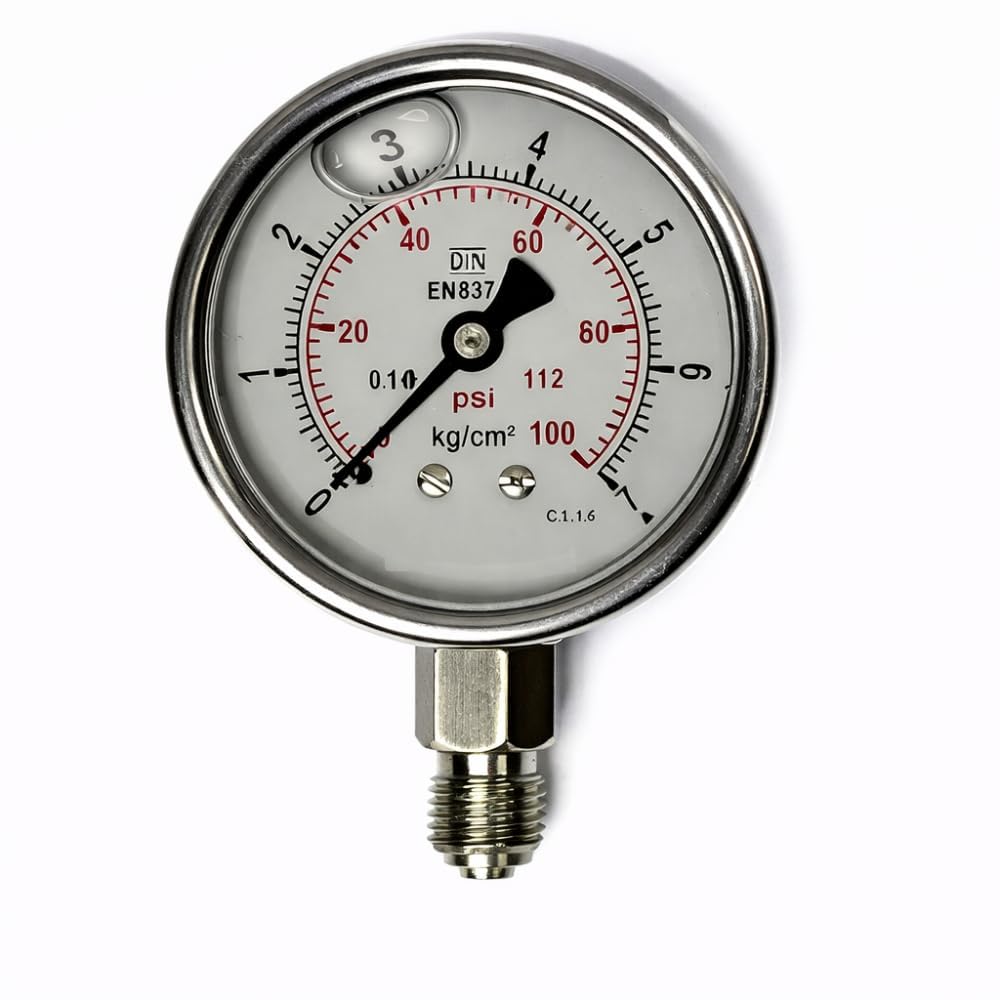 2.5 Inch Water Pressure Gauge (0–7 Kg/cm²) Down Entry | Accurate Pressure Meter for Water Pump, RO & Plumbing Systems | Large Display Analog Pressure Gauge-picture-26