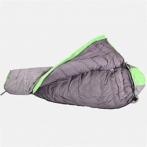 Jianghuayunchuanri Bequemer Schlafsack Outdoor Down Schlafsack Herbst und Winter Outdoor Camping Schlafsack Indoor- und Outdoor-Aktivitäten (Farbe : Grün, Size : 210x80x50cm) - Image 7
