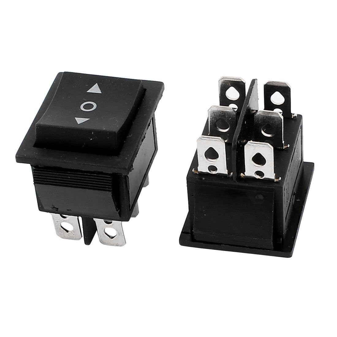 #US 2PC LRGSCK611-R-S-B-0/125N Switch, Rocker, DPST, 15 A at 2