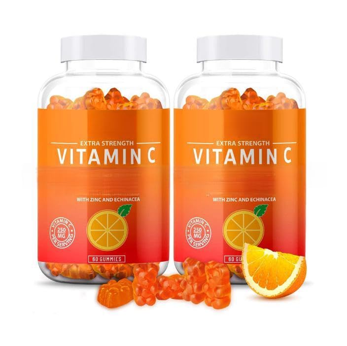 2 Stück Multivitamin mit Zink zur Unterstützung des Immunsystems und Kollagen für die Gesundheit der Haut, gentechnikfrei