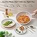 13 Pcs Pots and Pans Set, Nonstick Cookware Sets White Granite Induction Cookware, Non-toxic Healthy Non stick Kitchen Cooking Set with Frying Pans Set, Saucepans (PFAS/PFOA/PFOS Free)