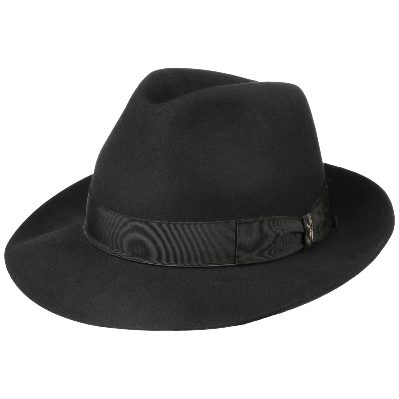 Borsalino Classic Hat Women/Men Black 7 1/2