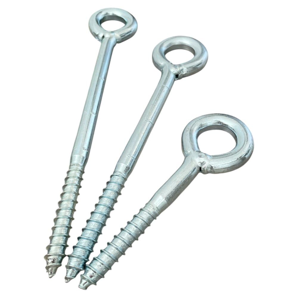 25 viti ad occhiello da 50 mm, vite ad anello M8 per carichi pesanti, occhielli a vite DIN 4420, filettatura metrica precisa per una presa sicura, versatile, ideale per costruzioni, giardini e