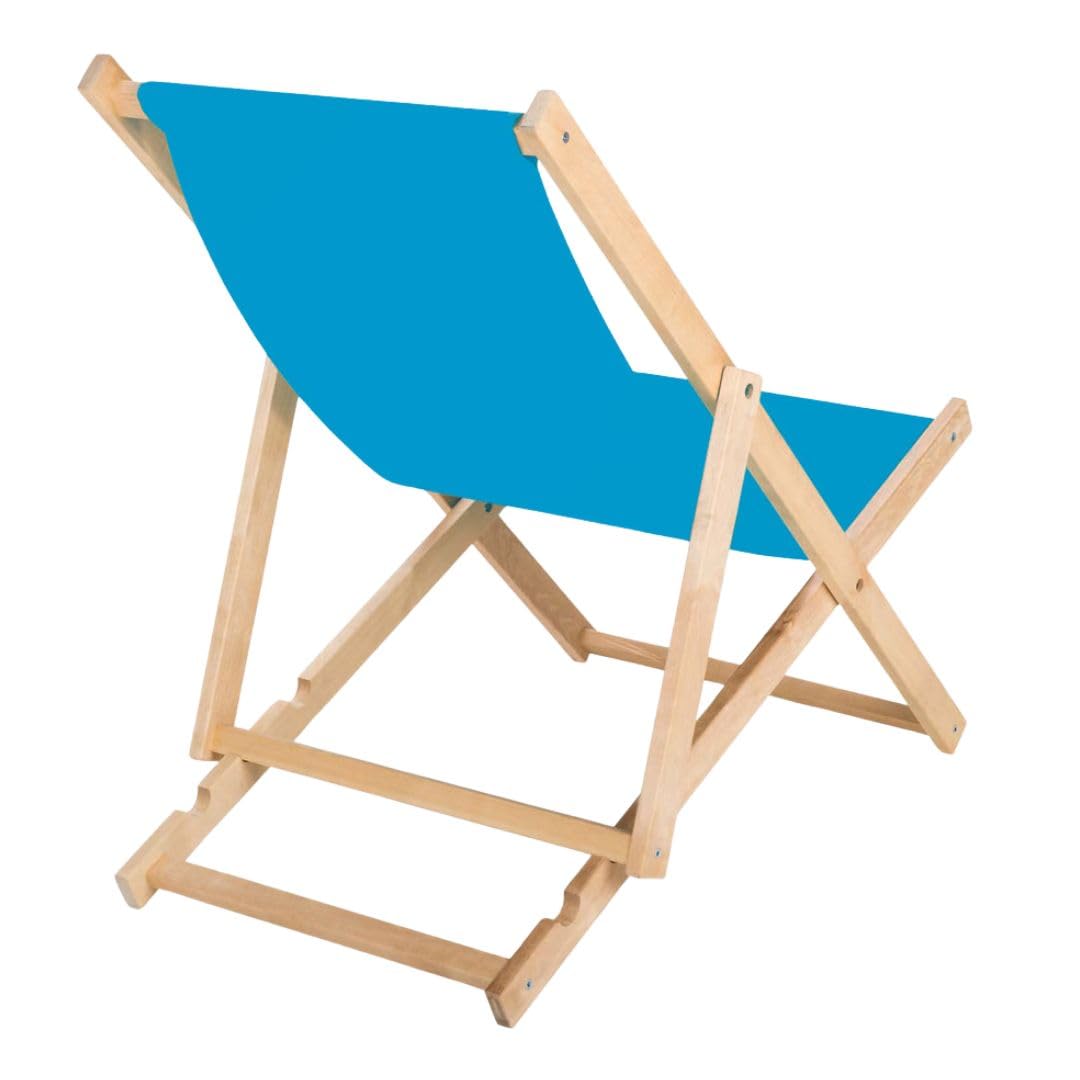 Leżak drewniany, składany, leżak przeciwsłoneczny, leżak ogrodowy, leżak plażowy, składany, drewniany, turkusowy