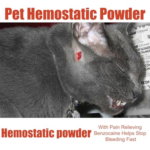 Cutiolly Wund Hautpuder für Hunde,2pcs Hunde Wundheilpuder,Erste-Hilfe Wundpuder,Blutendes Pulver für Hunde,Katzen