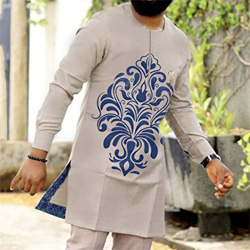 VIVICOLOR Mens African Clothing Wedding Suit Outfit Two Piece Outfits for Men African Traditional Outfits Clothing, X-Large3