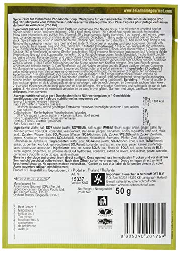 Asian Home Gourmet Würzpaste Nudelsuppe Pho, 6er Pack (6 x 50 g) – Bild 2