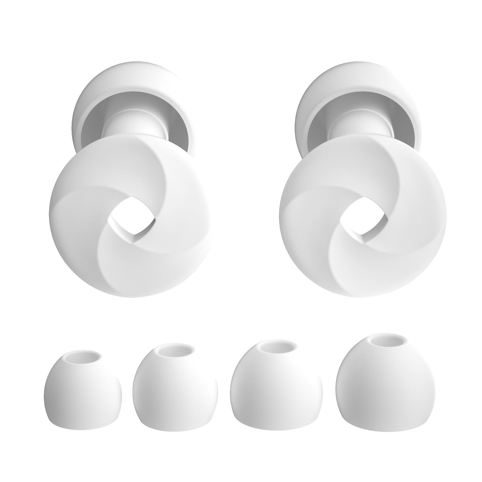 Reusable Earplugs, Earplugs for Noise Cancelling, Ear Plugs for Sleeping - Comfortable Silicone Ear Plugs with 24dB Noise Reduction for Travel, Work and Rest