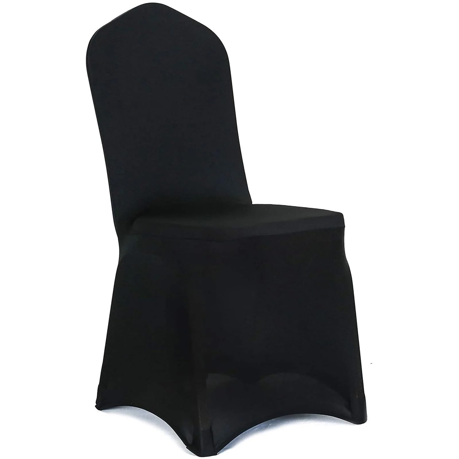 Hochzeit Stuhlbezug 50/100 Stück Spandex-Stuhlhussen for Hochzeit, Restaurant, Bankett, Hotel, Esszimmer, Party, Polyester-Stretch-Stuhlhussen(Black,50pcs Chair Cover)