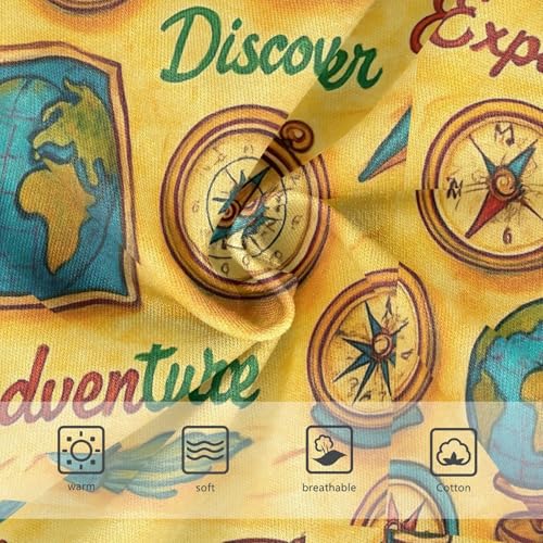 Joisal Florals Toddler Underwear Floral 2t Cotton Panties Little Girl Vintage Maps Cartoon Yellow Briefs Kids Undies3