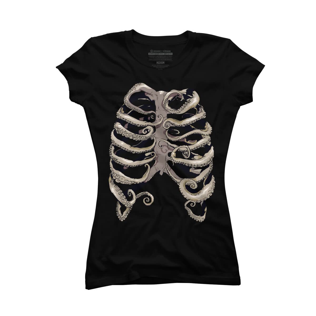 Design By Humans Junior's Your Rib is an Octopus by huebucket T-Shirt - -