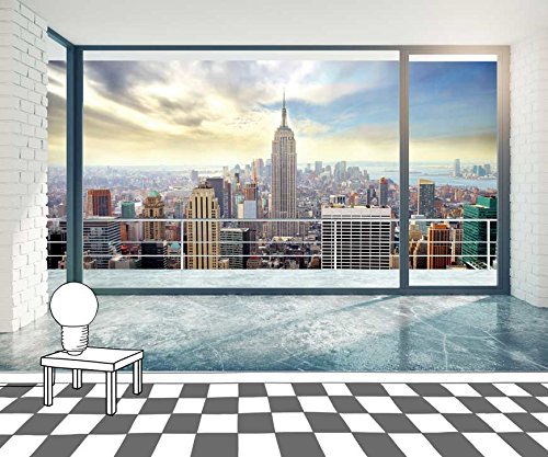 Papier peint panoramique effet trompe l’oeil avec impression HD et pose facile - 2
