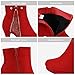DREAM PAIRS Women's Ankle Boots High Stiletto Heel Booties Fashion Zipper Short Boots,Size 11,Red-1,CECILE