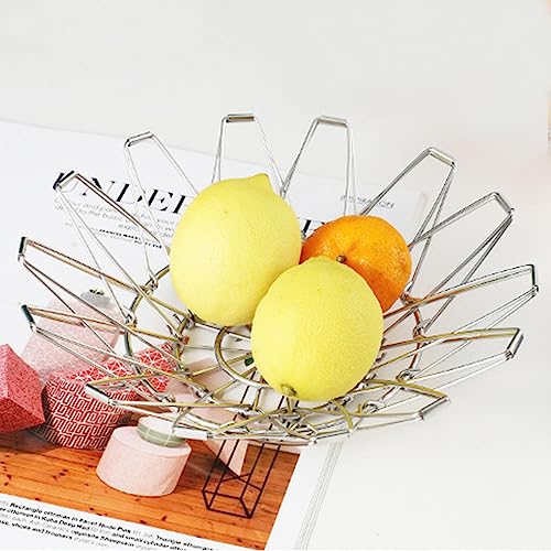 Gute Fruit Basket, Fruit Bowl, Metal Wire Fruit Basket For Kitchen, Fruit Bowl For Kitchen Counter, Basket For Fruits, Vegetables, Breads, Snacks, K-Cup（Foladed Into 5 Shape） #TOP7