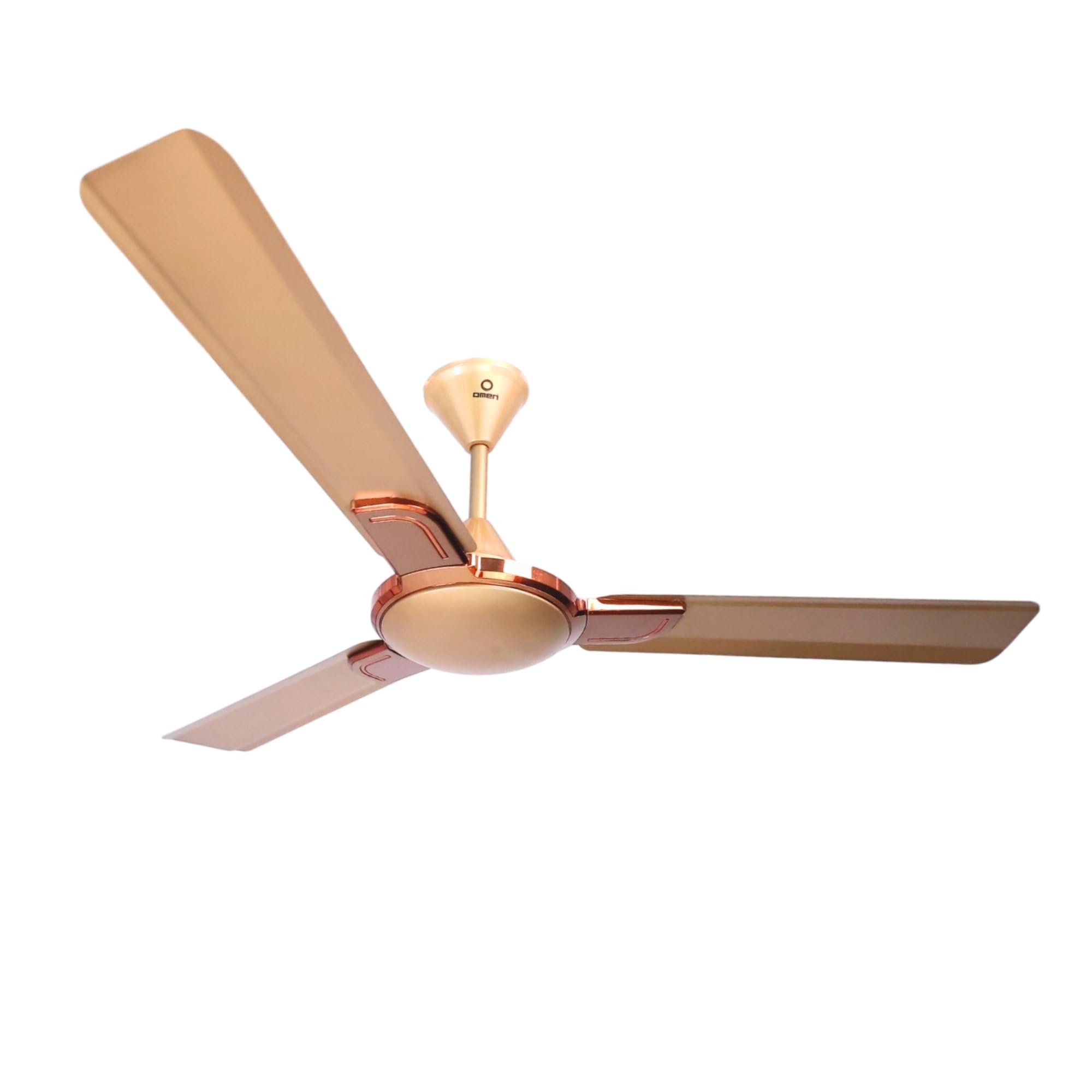 Omen Changing Lives 1200mm Briz Air Ceiling Fan | High-Speed Decorative 3-Blade Fan | Anti-Dust Coating | 210 m³/min Air Delivery | Energy Efficient |BEE Star Rated | 2-Year Warranty (Golden)-image-9