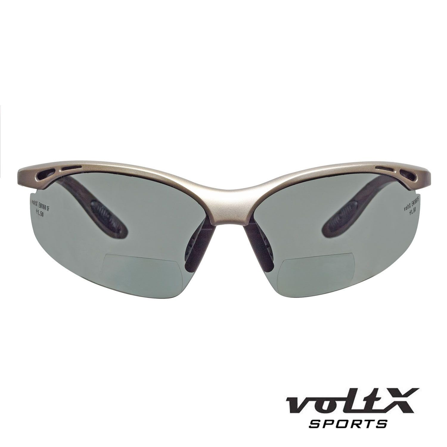 voltX CONSTRUCTOR Occhiali Sicurezza Bifocali Polarizzati +1,5 Microfibra | Certificati CE EN166F. Cordino di sicurezza incluso. Lenti polarizzate UV400 antigraffio e antiappannanti.