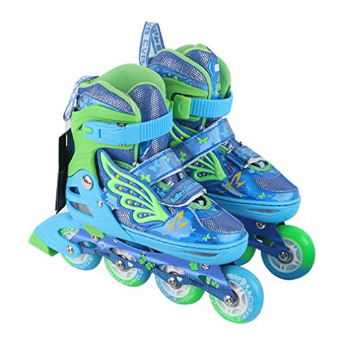 Rollers enfants respirants à taille réglable équipés de roues lumineuses à LED