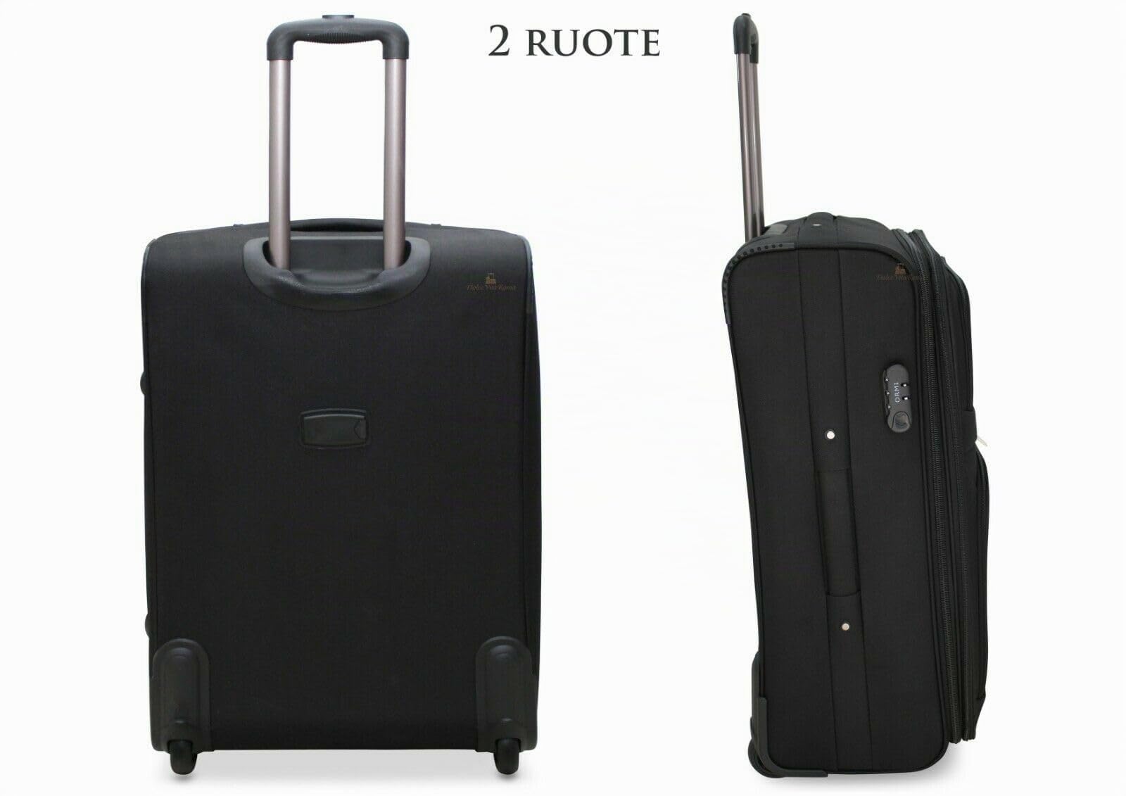 Valigia ORMI bagaglio a mano da cabina piccola M 55x35x20 media L 64x41x27 grande XL 72x46x30 espandibile resistente con 2 ruote (M (55x35x20), Blu)