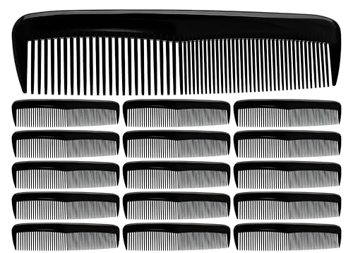 Pack de 16 Peines Negros Flexibles de 5 Pulgadas miniatura 1