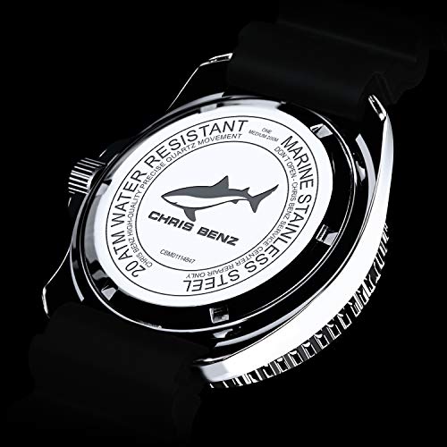 Montre mixte Chris Benz robuste en acier argenté pour éviter les rayures - 3