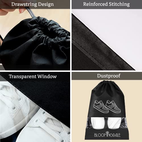 Image of Bloomingdale Shoe Bag for Travel & Storage Travel Organizer for Women & Men Travel Accessories Shoe Organizer Shoe Bags Pouches Travel Shoe Cover for Travelling Travel Essentials, Pack of 6 Shoe Pouch