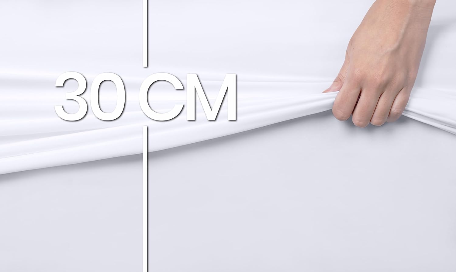Utopia Bedding Lenzuolo con Angoli, Una Piazza - 90x190x30 cm - Bianco - Microfibra di Poliestere Spazzolato - Lenzuolo Sotto con Angoli Elasticizzato
