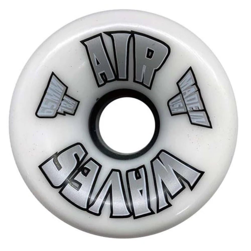 Willies Air Waves Quad Skate Wheel, Clear, 65mm, 78A (1, White)