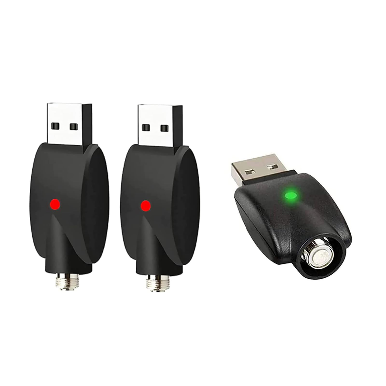 3 PCS Universal USB Thread Cable, Smart Charger with LED Indicator, Intelligent Overcharge Protection USB Adapter for Wireless Soldering Iron Charger