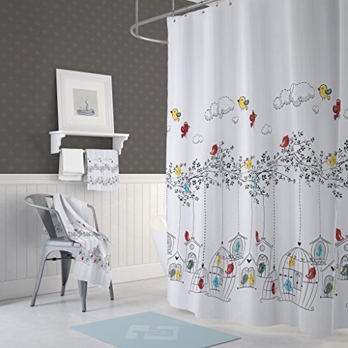 Zethome Cortina de Baño 180x200 cm Original Elegante Antimoho Imperme