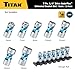 Titan 66840 7-Piece 1/4-Inch Drive Metric Auto Flex Universal Socket Set, 12-Point, 6mm to 13mm